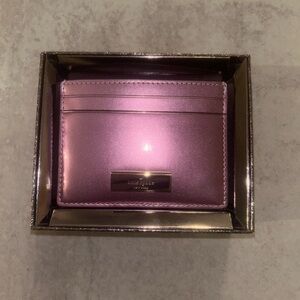 Kate Spade Kenzie Patent Quartz Pink Card Holder